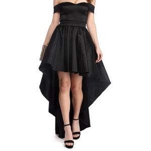 Black High-Low Dress